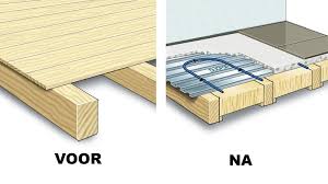 houten vloer vloerverwarming