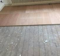 ondervloer op houten vloer