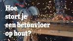 beton op houten vloer